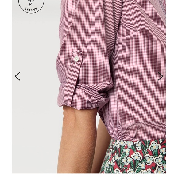 NWT Ann Mashburn Robin Shirt Extra Light Washed Cotolino Chambray Size Small - Picture 15 of 15